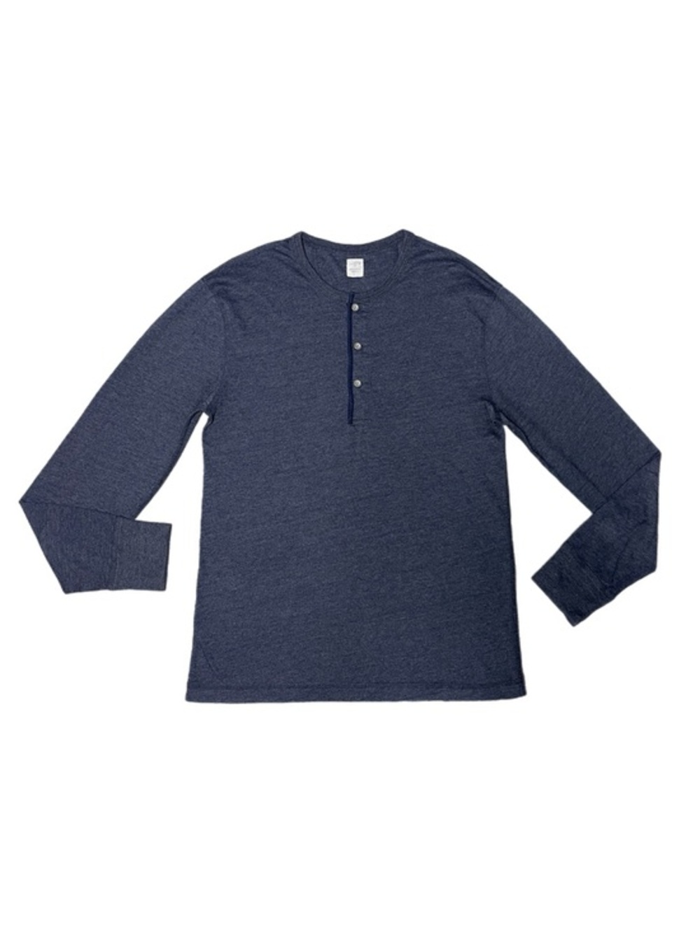 Like New! J.Crew Heathered Navy Long-Sleeve Hanley Shirt